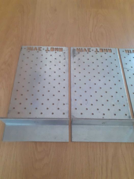 Łącznik chromowany belki z kominem 4 sztuki 30 cm x 18 cm NOWE