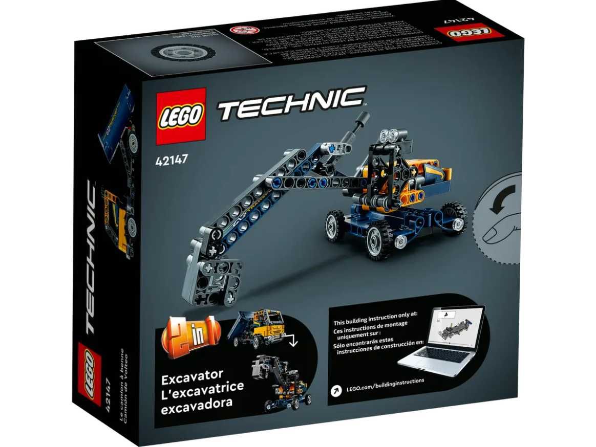 SUPER ZESTAW | LEGO Technic Buldożer + LEGO Technic Wywrotka 2w1