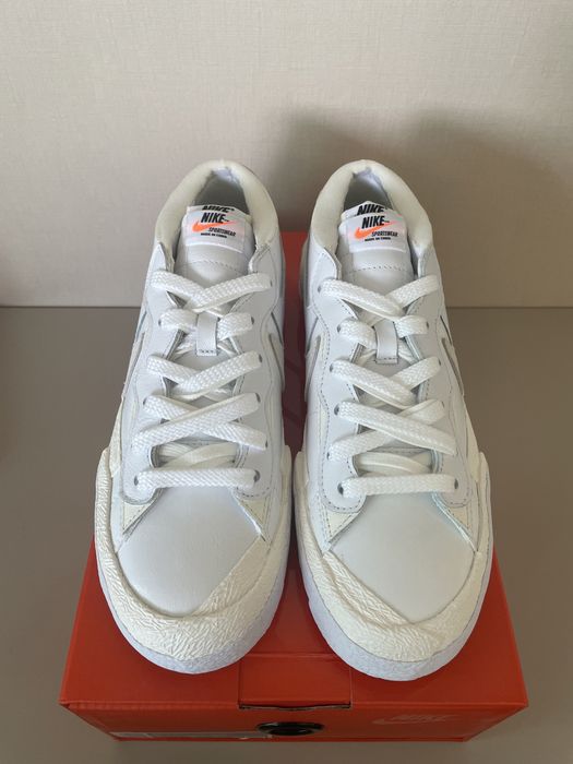 Nike Blazer Low Sacai White Patent