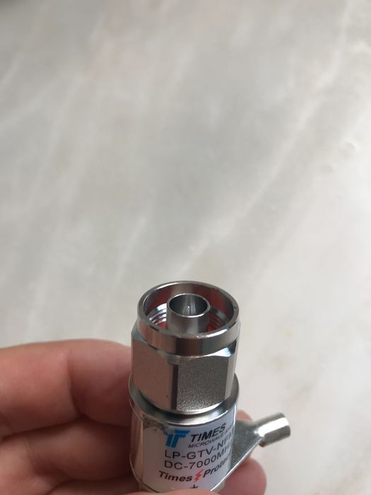 Helium - Lightning Arrester - Times Microwave - N- Macho / N- Fêmea