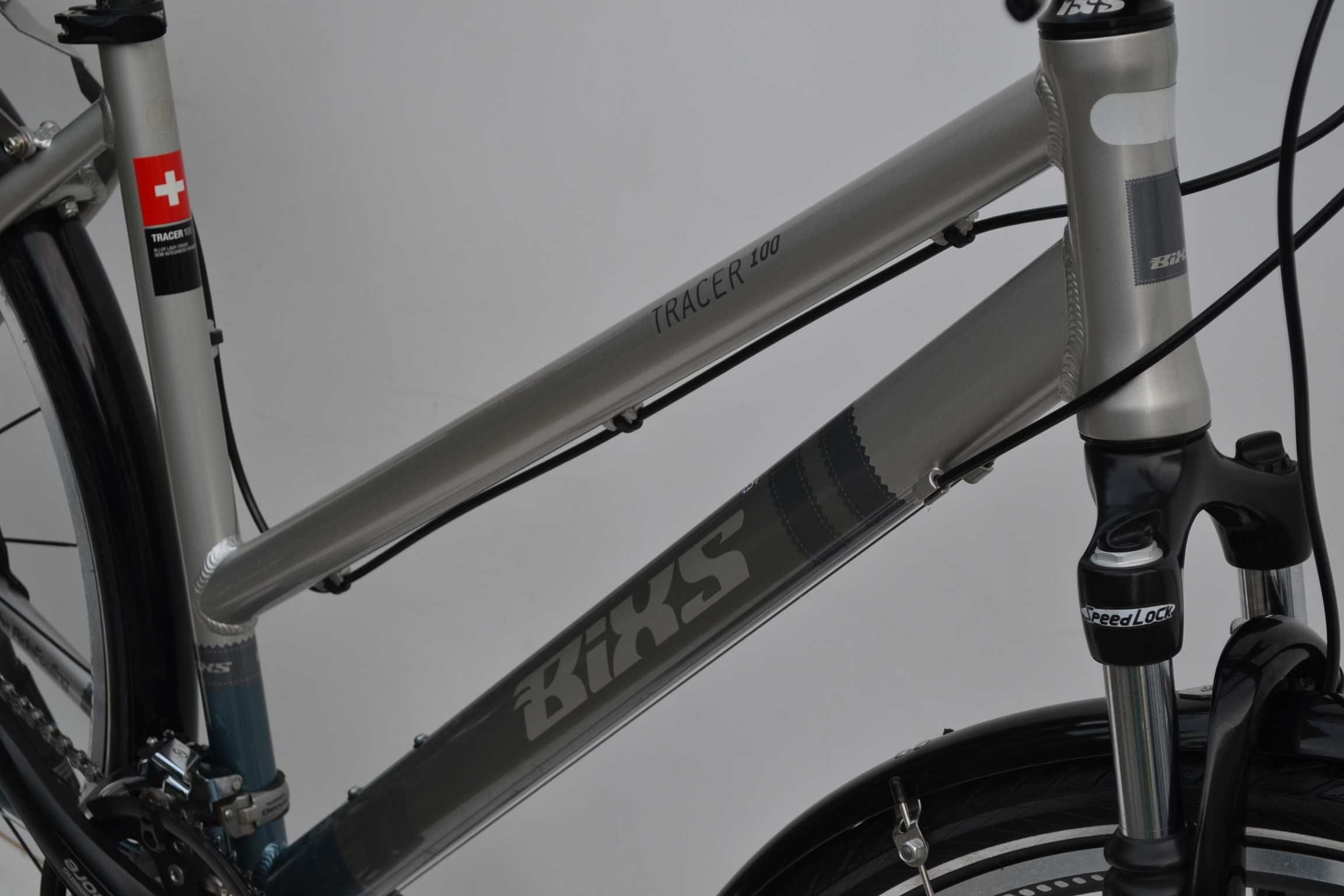 Rower trekkingowy * Bixs Tracer 100 * koła 28 48cm shimano deore tarcz