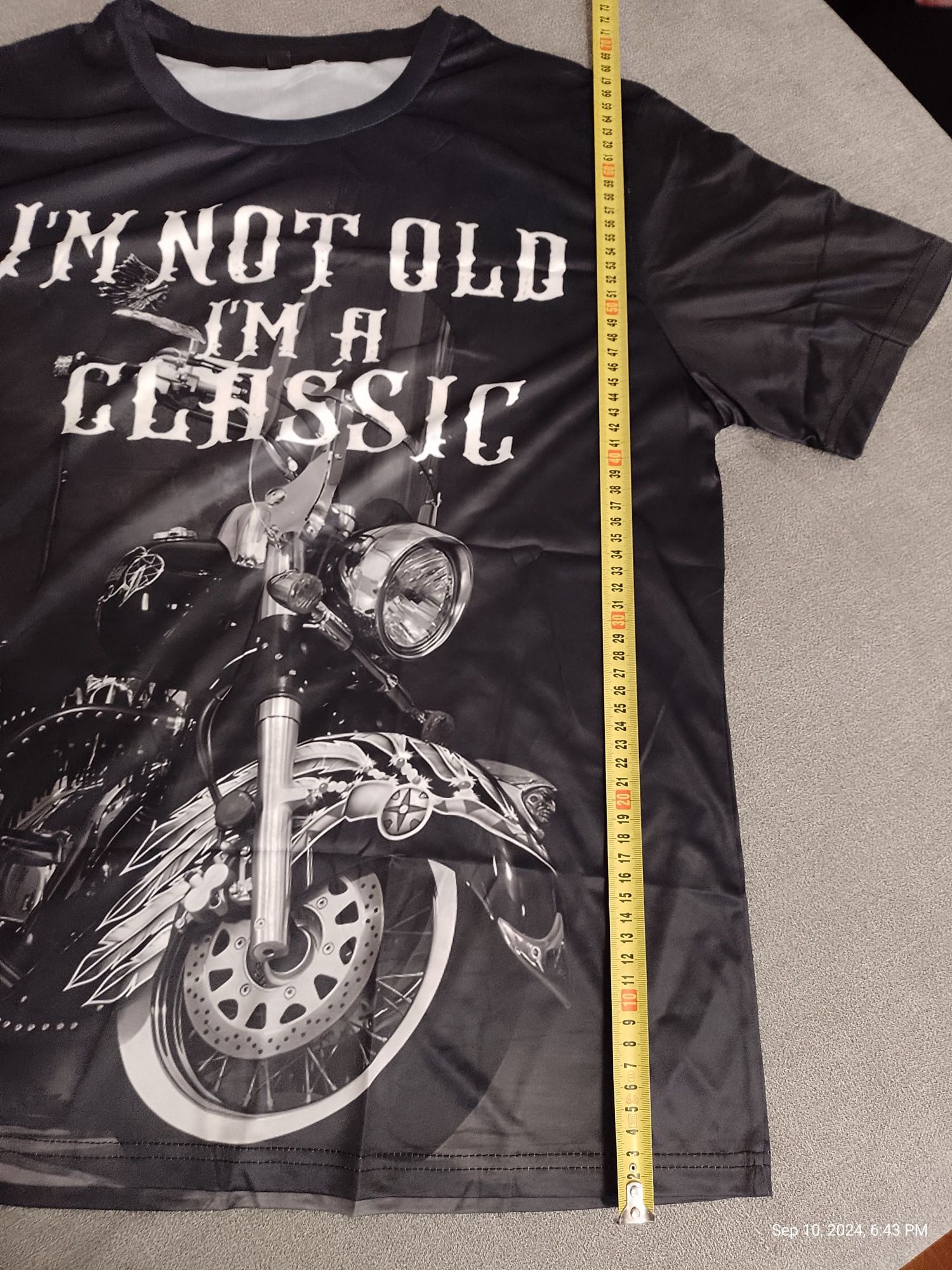 Koszulka Termoaktywna 3D Vintage Męski,Motocykl! Rozmiar L .TANIO!