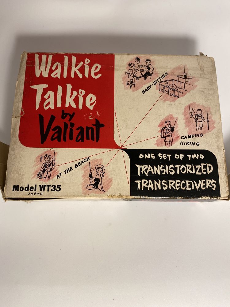 Walkie Talkie vintage com caixa original