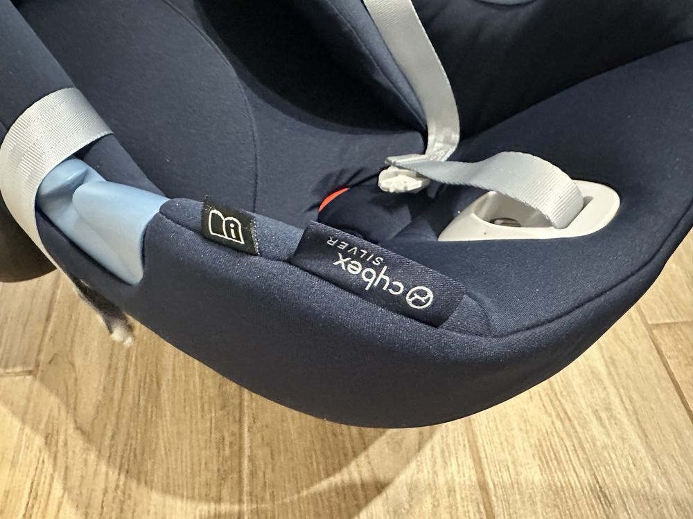 Автокрісло автолюлька переноска Cybex silver