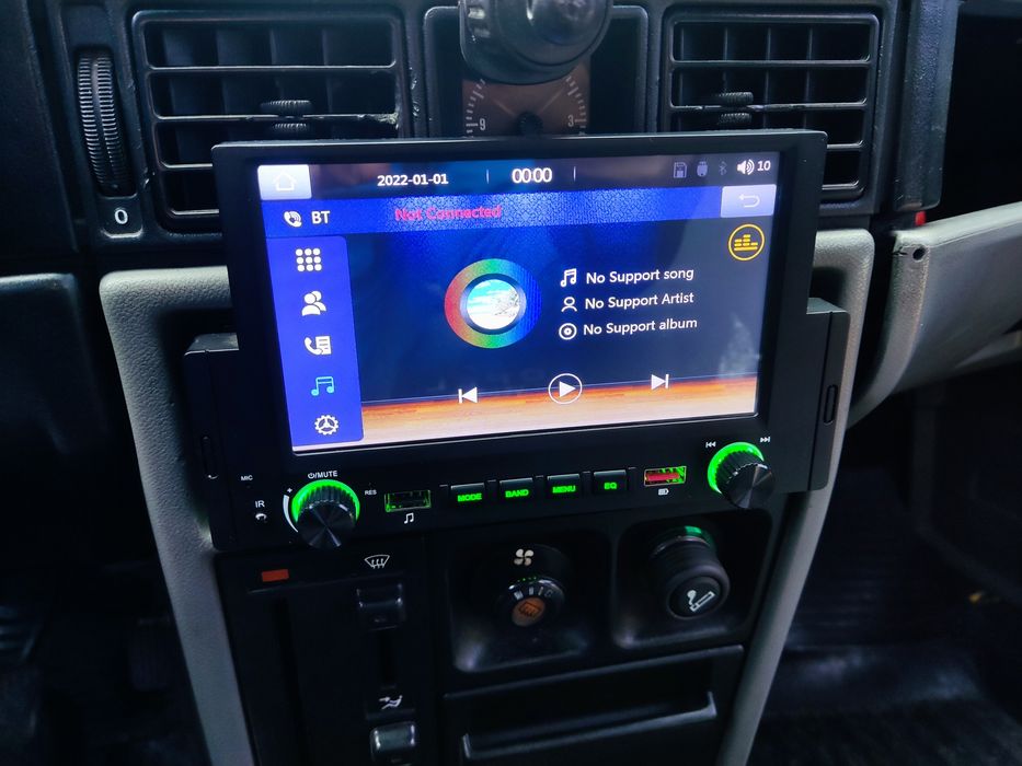 Автомагнітола 1 DIN MP5 PODOFO F170C Window CE Bluetooth сенсорн