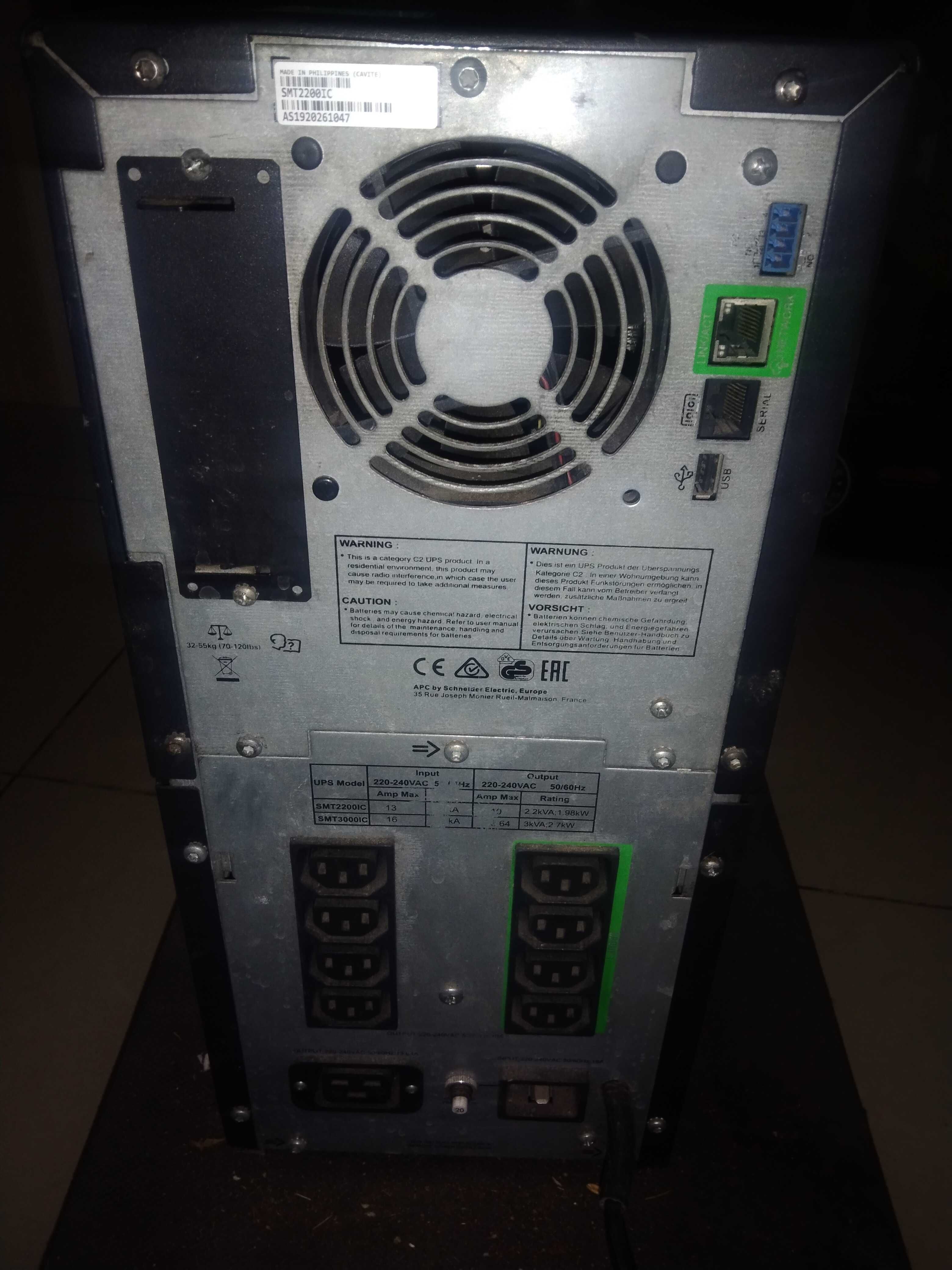 Zasilanie awaryjne elektryczne 220V, agregat, prądnica, UPS APC 2200W