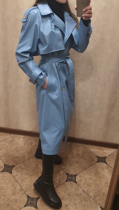 Тренч з еко шкіри, S-M