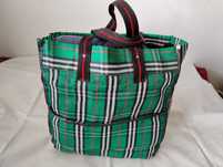 SUPER CENA Duża torba z PRL mocna 44x45x17cm shoperka bagaż na zakupy