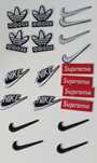 Naprasowywanki, naszywki adidas, Nike, Supreme.