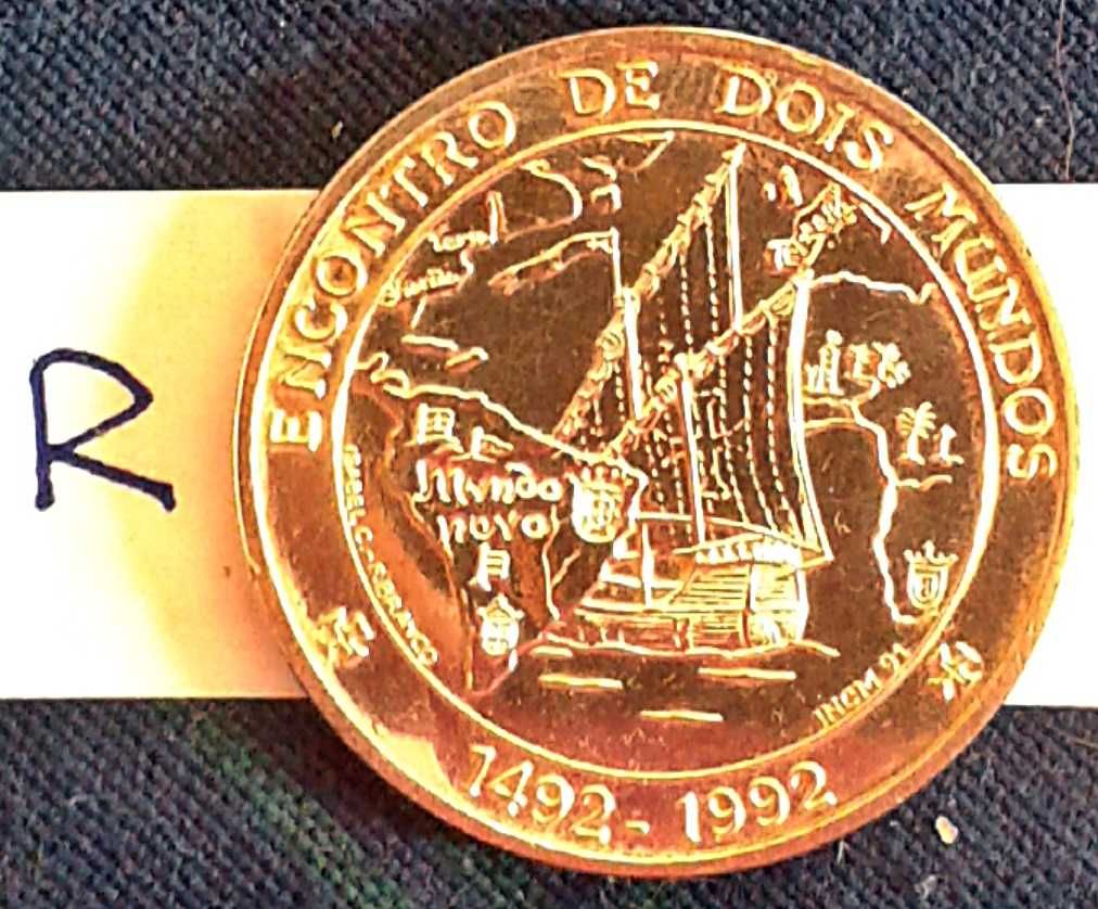 1000$ Moeda Prata ENCONTRO DE DOIS MUNDOS. 1992 Silver coin Portugal