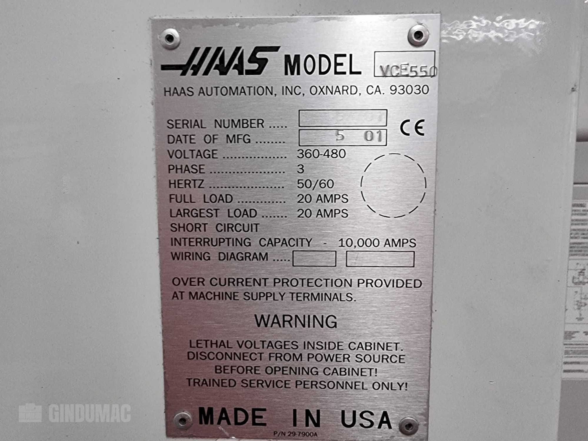 Frezarka HAAS VCE 550