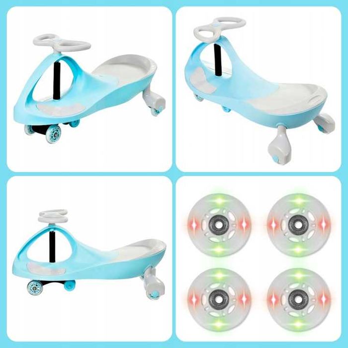 Беговел Бібікар дитяча каталка RIDER колесо LED до 40 кг