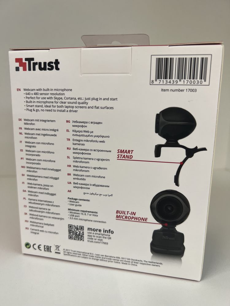 Webcam Trust nova seladap