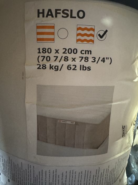 Matarac sprezynowy lub piankowy HAFSLO TUSTNA IKEA
