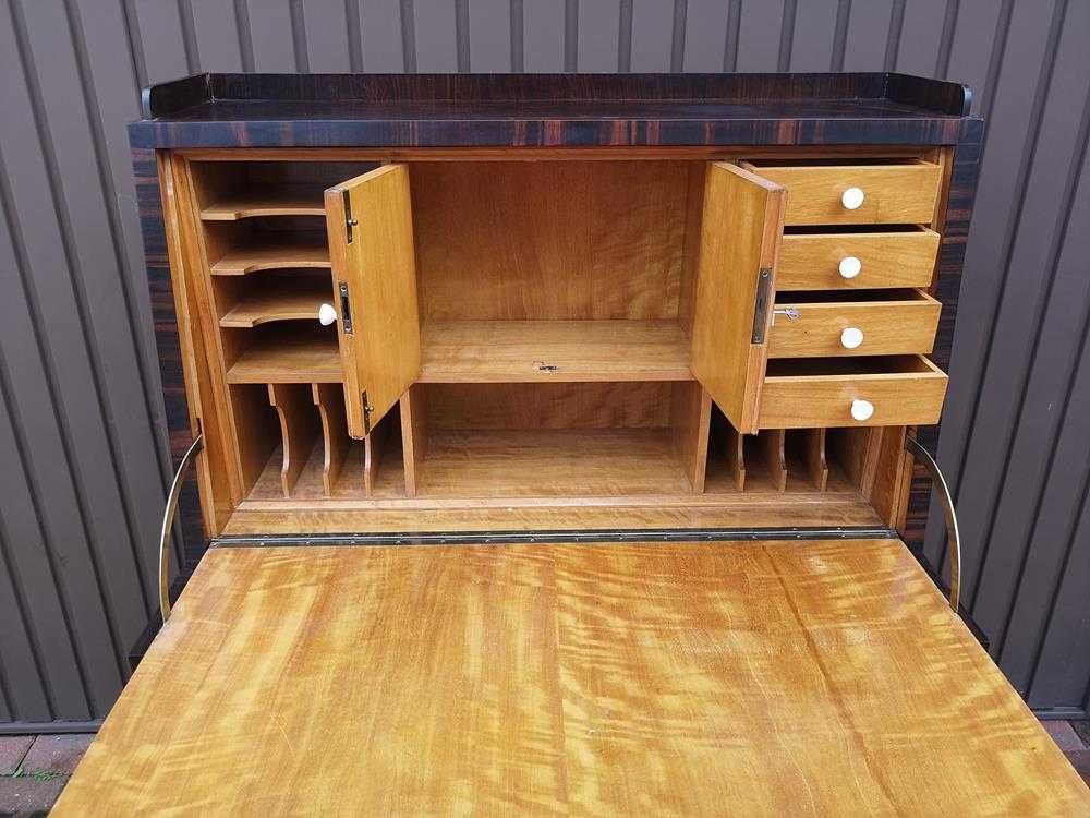 Sekretarzyk Biurko ART-DECO Heban Unikat Stary Antyk Okazja.