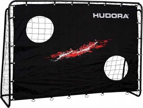 HUDORA Bramka piłkarska z siatką ogrodowa i ścianą 213x76x152 cm