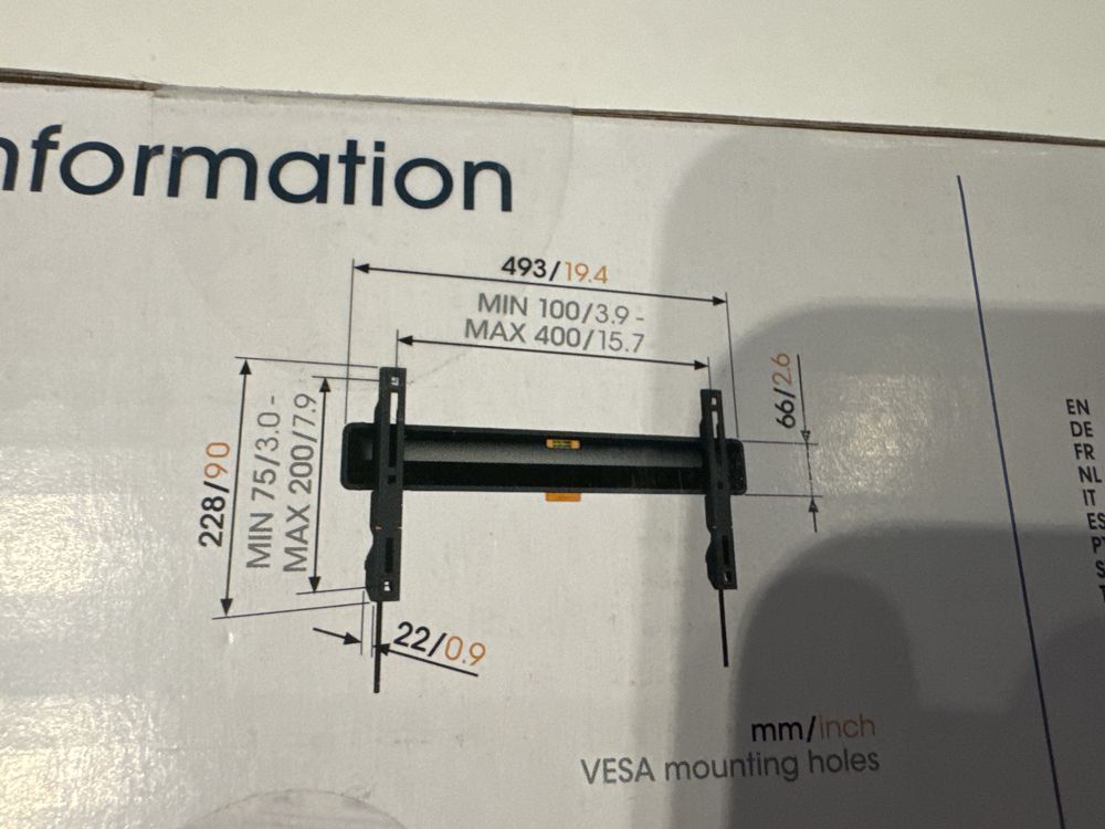 Vogel’s TV mount uchwyt ścienny OLED MAX 50kg