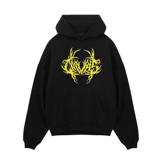 hoodie żółte logo chivas czarna [preorder]