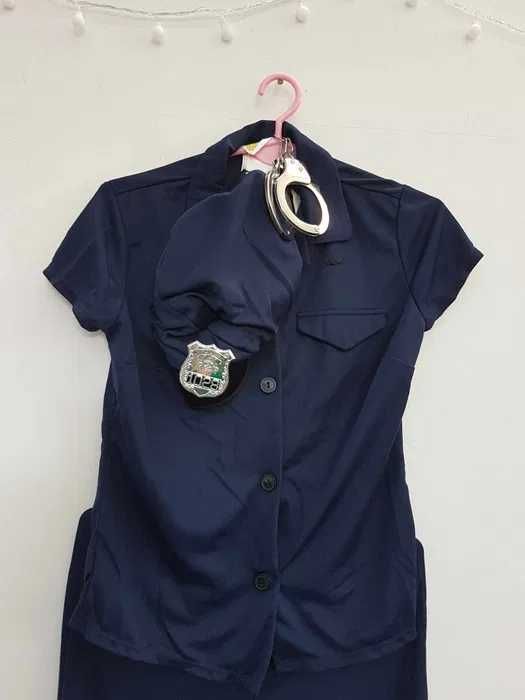 Kostium przebranie policjantka z kajdankami rozmiar 36 38. AF021