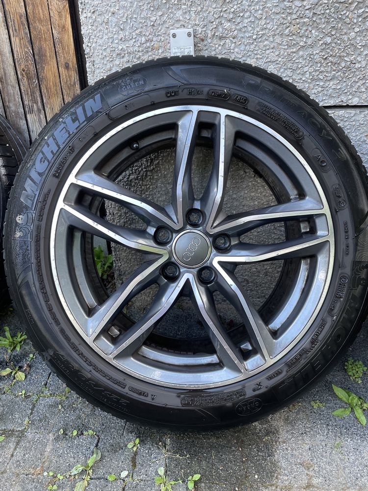 Oryginalne Felgi Audi 17 cali + opony letnie Michelin 225/50 r.2016