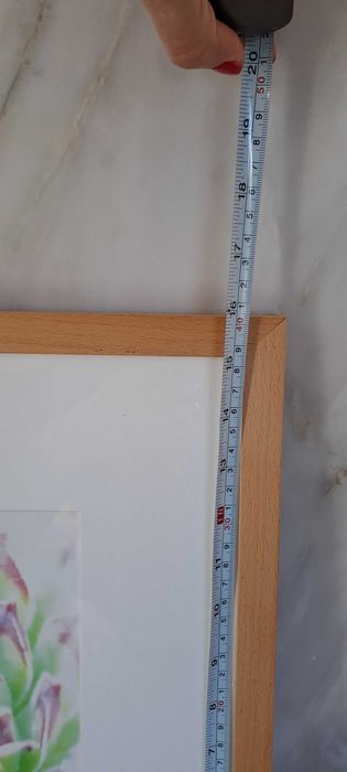 Quadro com foto e moldura madeira