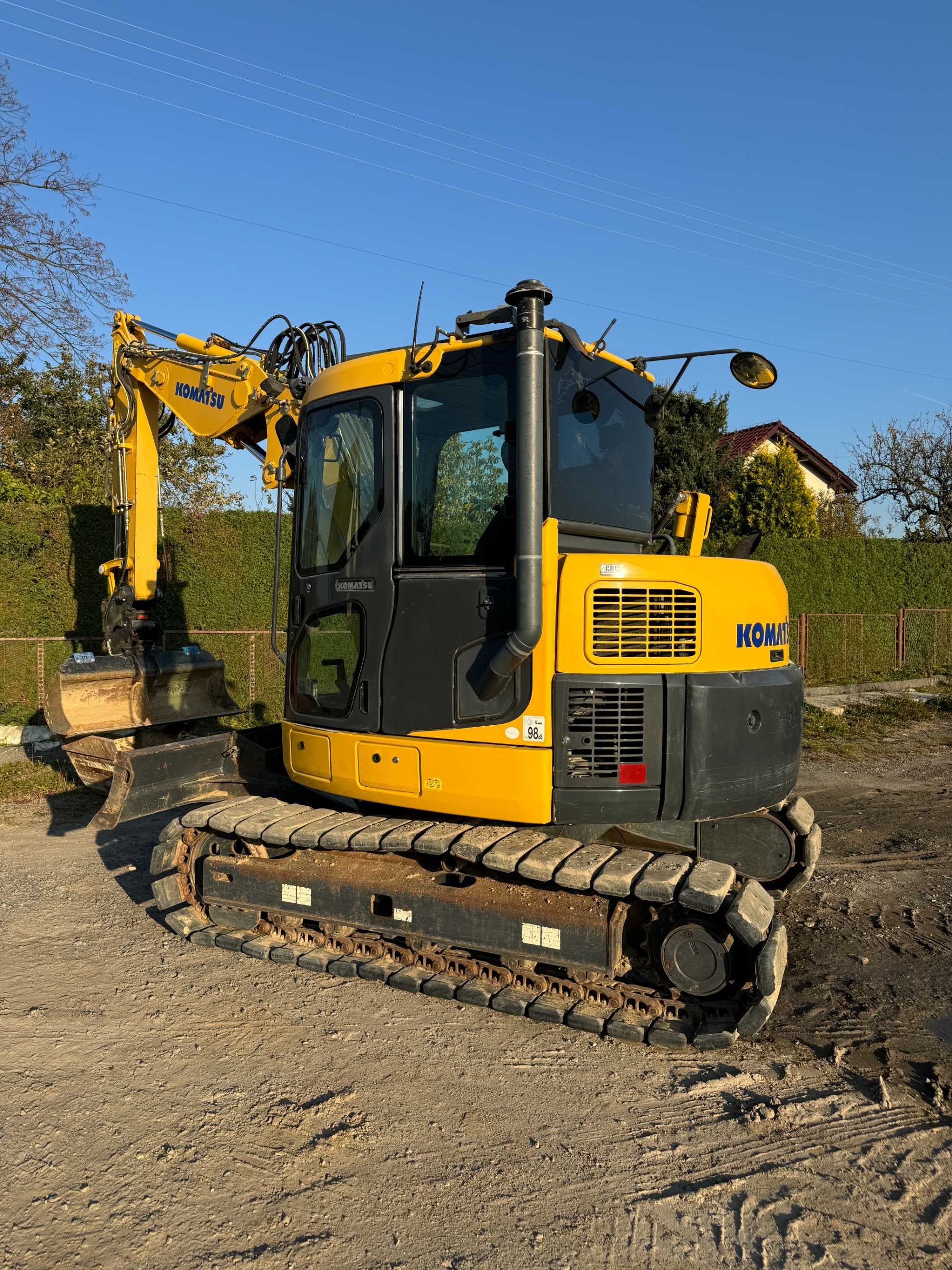 Koparka gąsienicowa Komatsu PC88 Gumowe gąsienice ZAMIANA