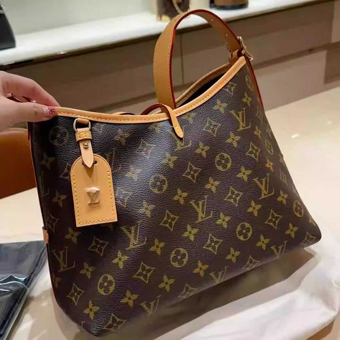 Louis Vuitton LV Carryall MM Brązowa torba na ramię damska
