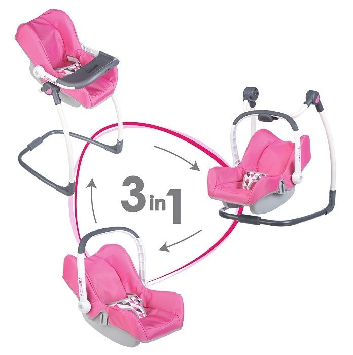 Крісло переноска для куклы Smoby MAXI COSI 3 в 1 240226