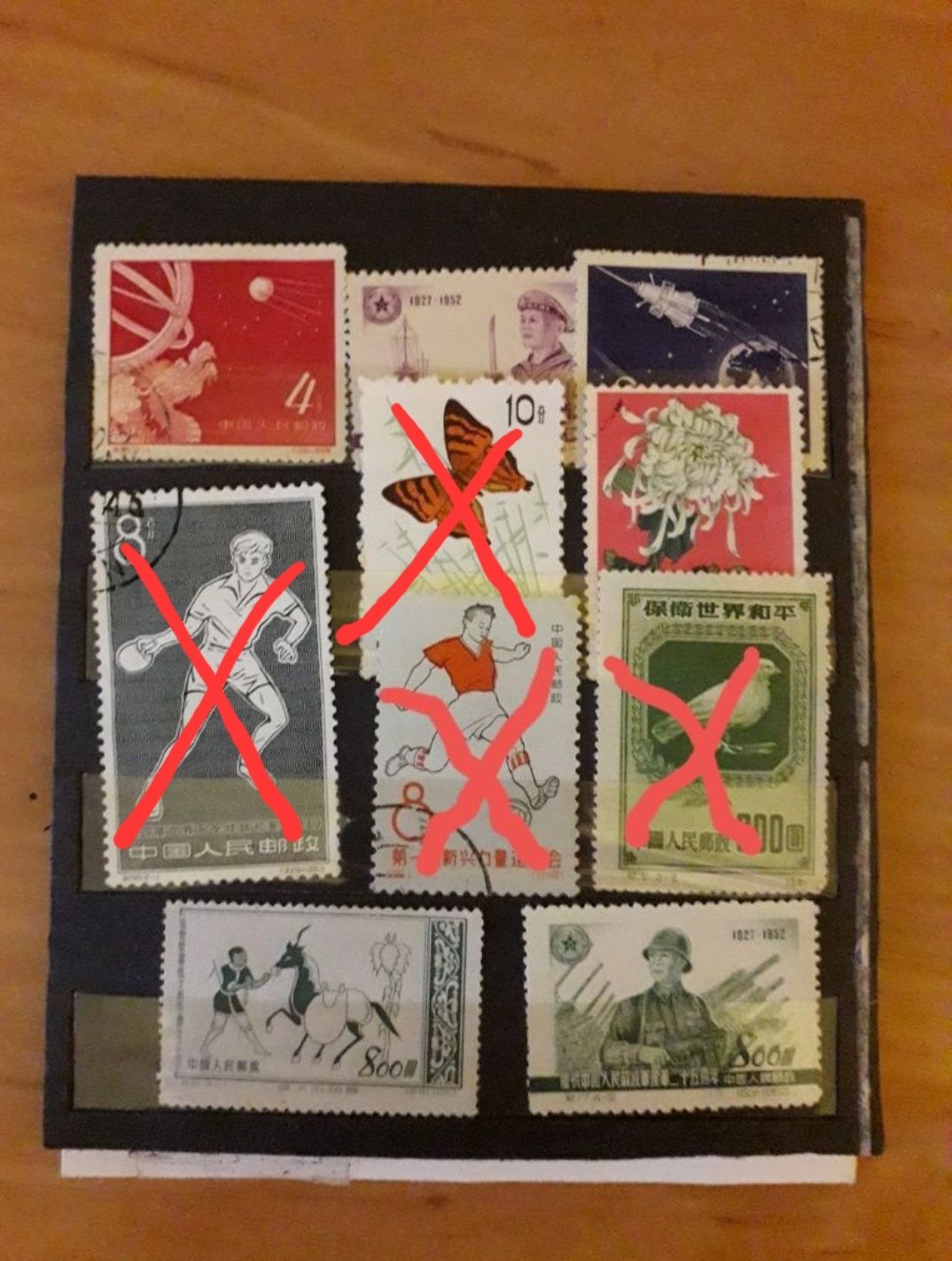 Kolekcja znaczki chińskie