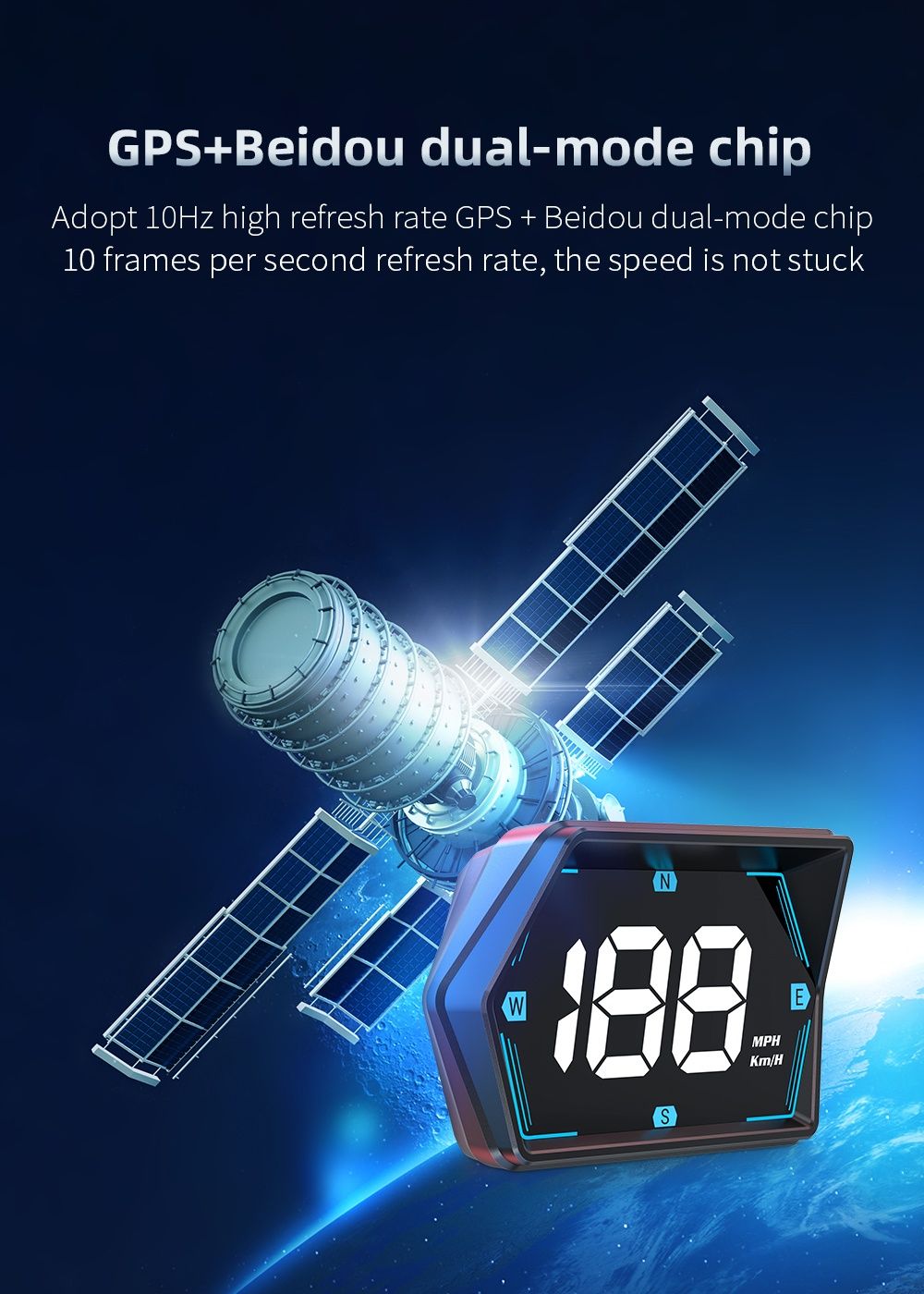 Цифровий автомобільний GPS-спідометр HUD G20.