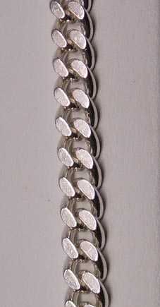 Srebrna bransoletka pancerka 21,5 cm. 5 mm.