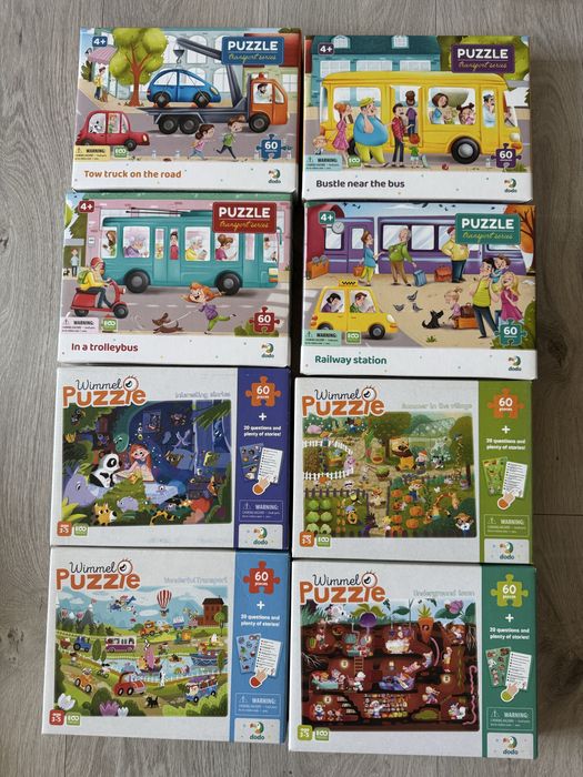 Пазли дитячі набором або поштучно