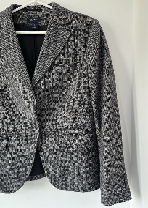 Gant wełniana tweedowa marynarka