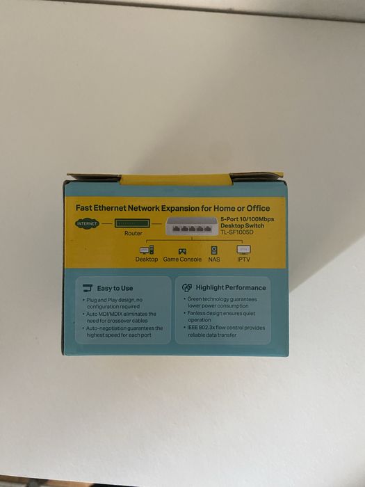 Switch 5 portas TP-Link 10/100