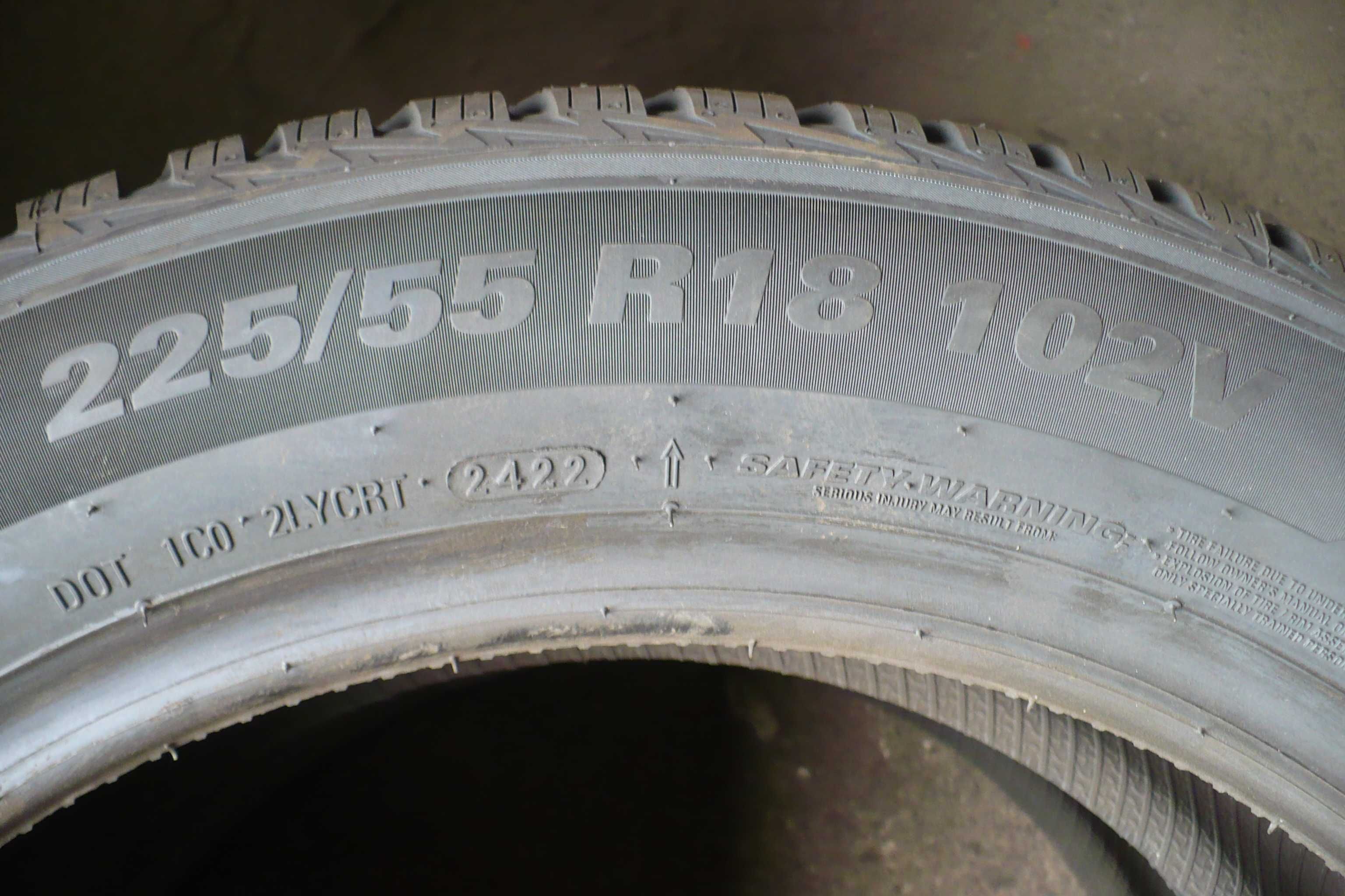 Opony Kumho 225/55R18 102V Całoroczne NOWE 2szt. 2022r.