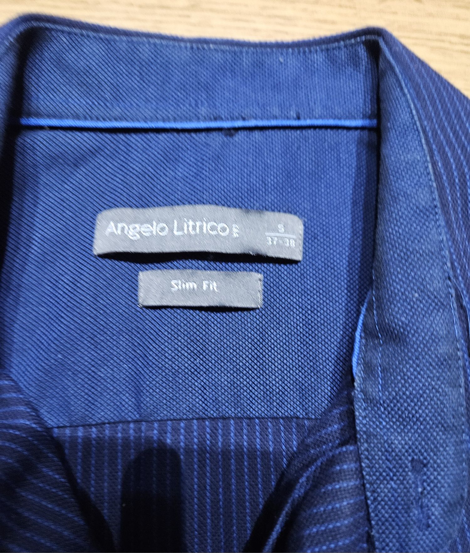 Angelo litrico koszula w paski slim fit s
