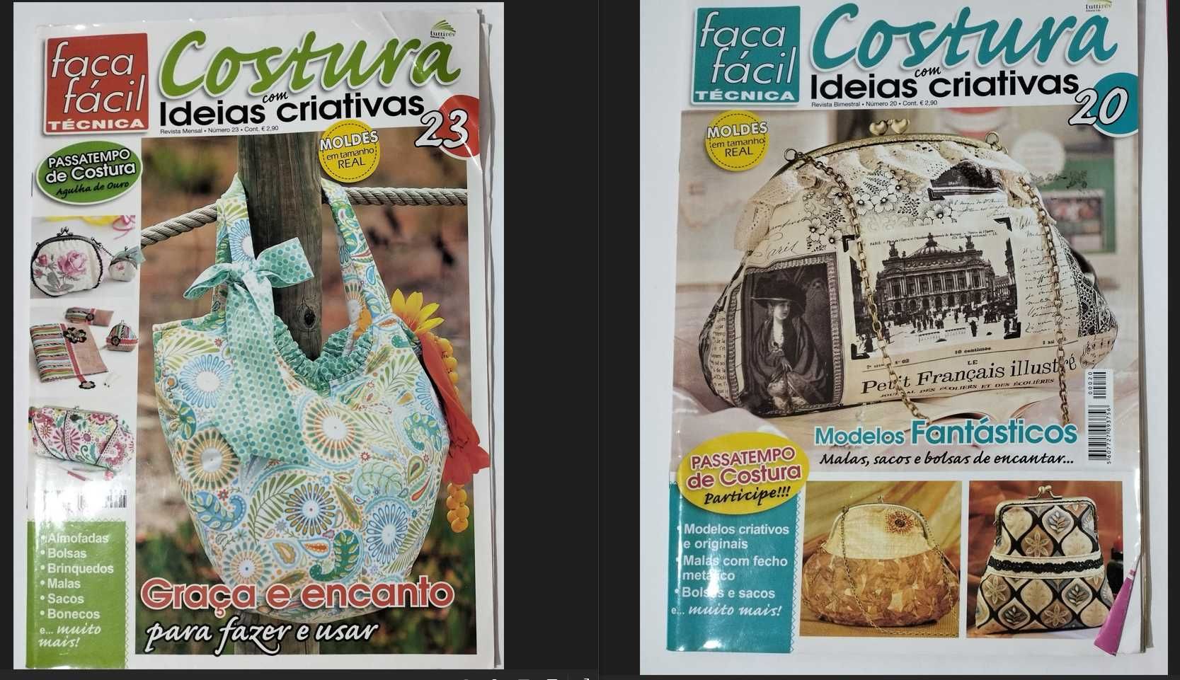Revistas Costura, Costura criativa e de Ponto de cruz
