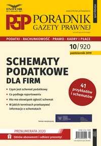 Poradnik Gazety Prawnej 10/2019 Schematy podatkowe