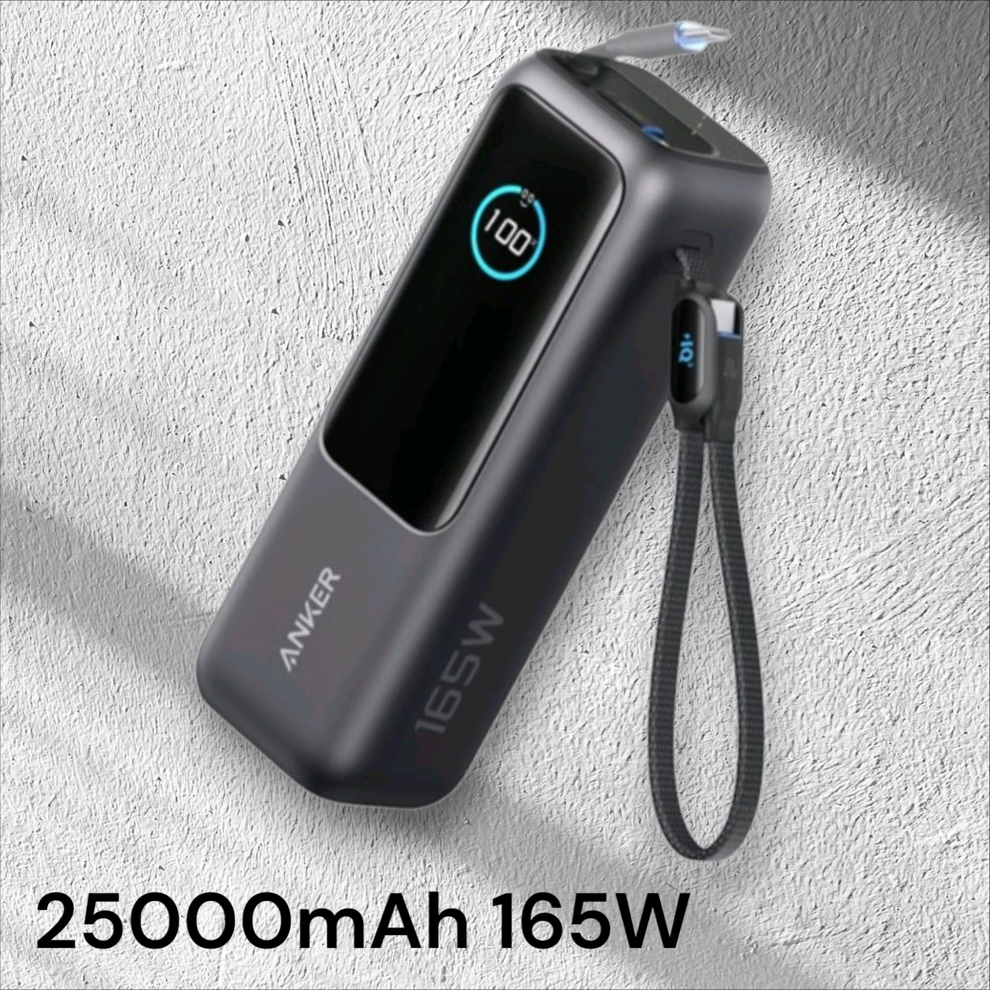 Повербанк  Anker ZOLO Power Bank 25000mAh 165W