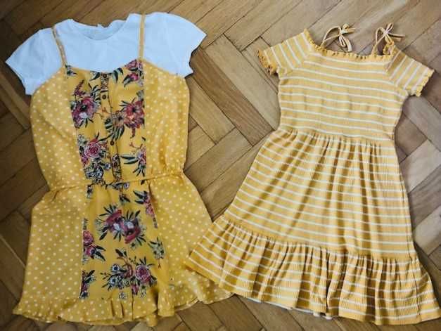 Sukienka+ Kombinezon F&F +bluzka ZARA r. 152