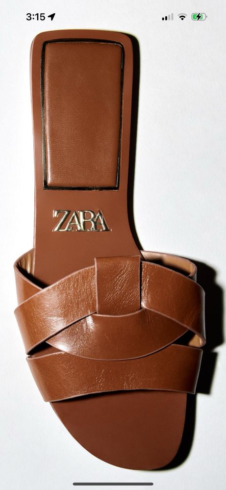 Шлепки zara