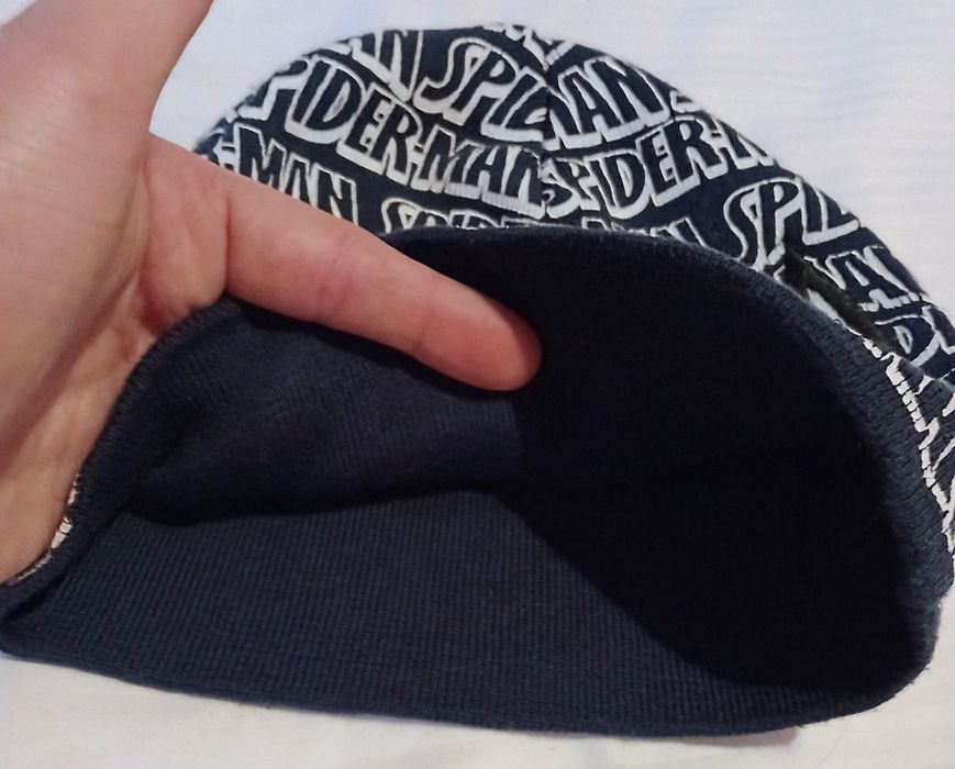 Czapka chłopięca ocieplana dzianina Spiderman 3/6lat Marvel H&M