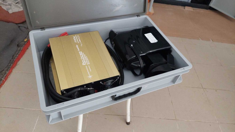 Inversor 1500w e máquina café para viagem