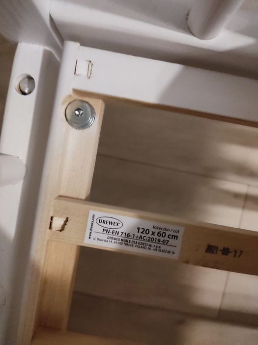 Łóżeczko DREWEX 120x60