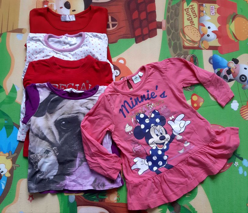 PAKA ubrań dla dziewczynki r 86, w tym NOWE z metką!