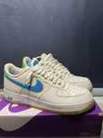 Nike Air Force 107 White Photo Blue Poison Green