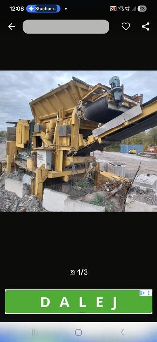 Kruszarka szczękowa  Razinger na hydraulicznych stopach