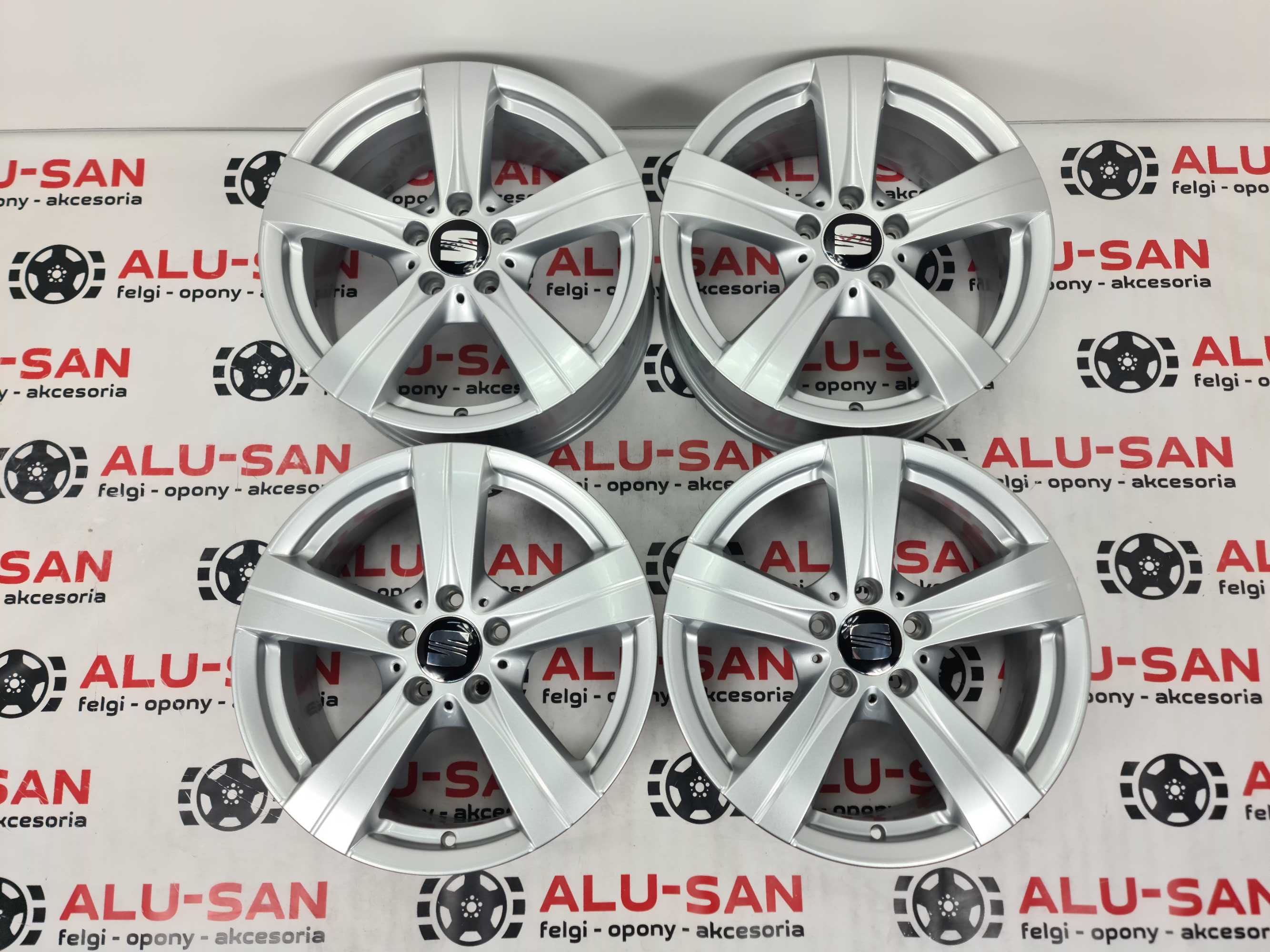 NOWE/DEMO alufelgi SEAT 17" 5x112 Altea .Freetrack Ateca  Exeo Srebrne