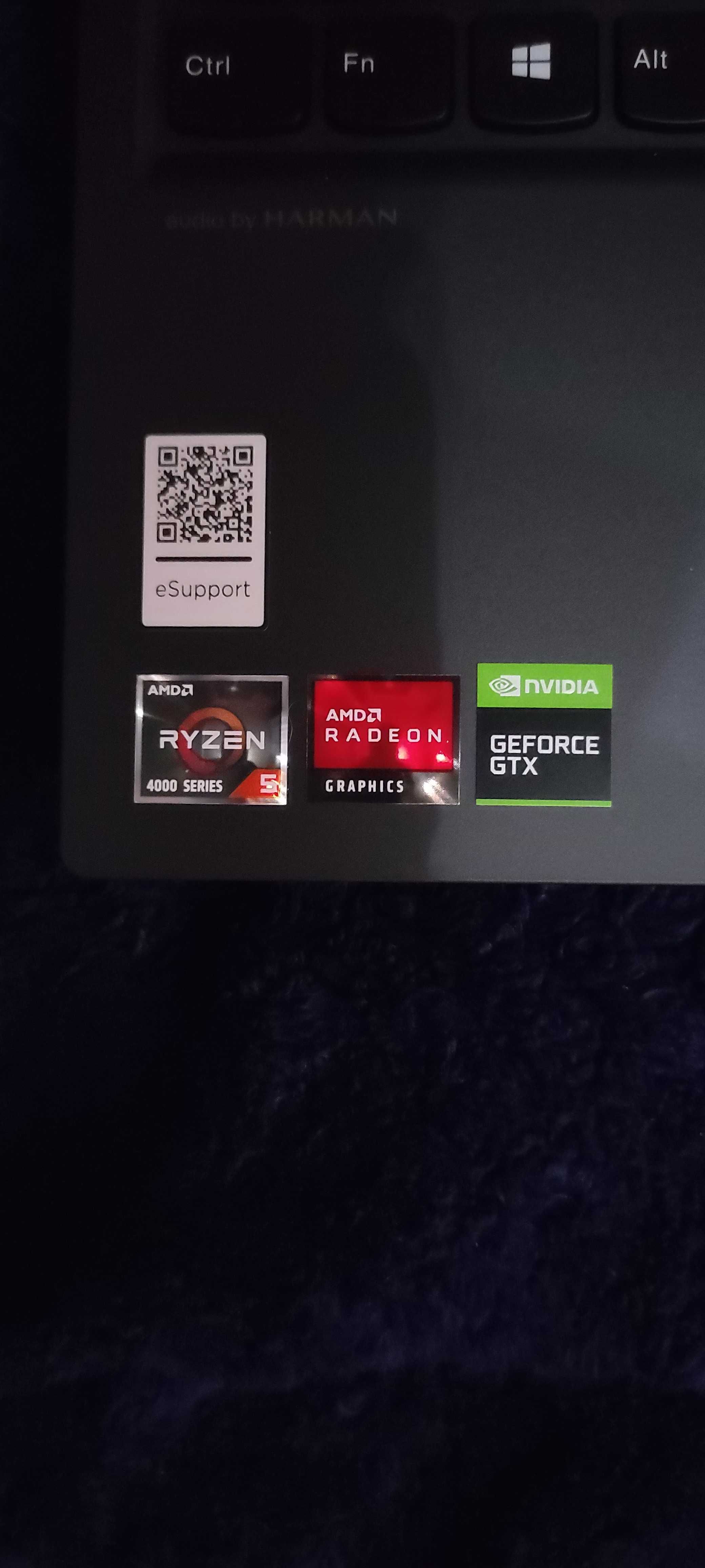 Lenovo legion 15ARH05 GTX1650TI, Ryzen 5 4600H 8GB Ram SSD 512gb 120Hz