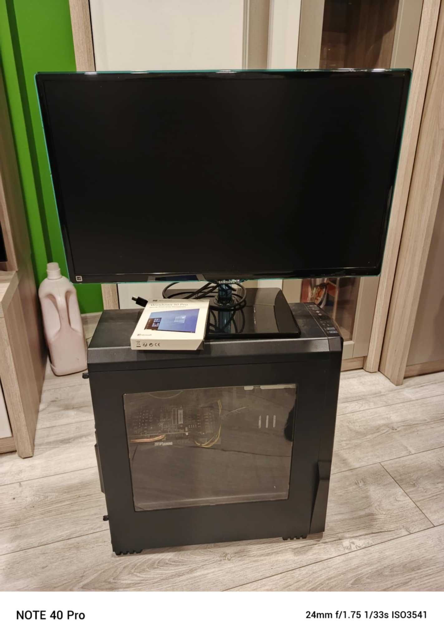 Komputer stacjonarny monitor + windows geforce gtx1660 zotac gaming